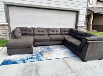 💰 Modern Oversized Gray U-Shaped Sectional Sofa – Delivery Available!