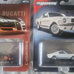 2005 Bugatti + 1965 Shelby diecast