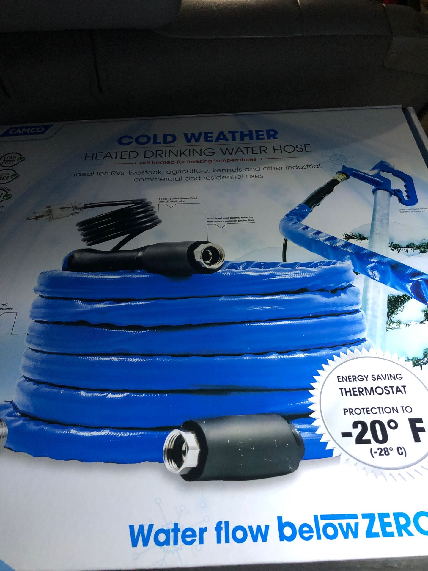 RV / Travel Trailer 50’ heated hose Brand New By ; Camco