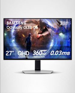 Samsung Odyssey OLED G6 27" QHD 360hz Gaming Monitor