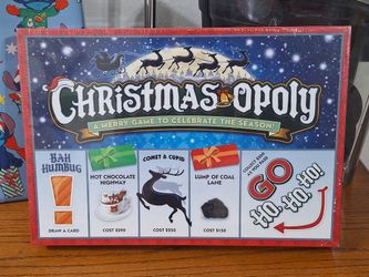 NEW, Sealed! Late for the Sky Christmas-opoly Family Board Game