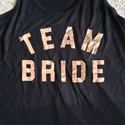 Team Bride Sz L tank top New With Tags