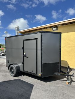 New 6x10 Enclosed Cargo Trailer