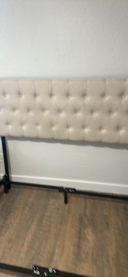 Queen sized bed frame with headboard