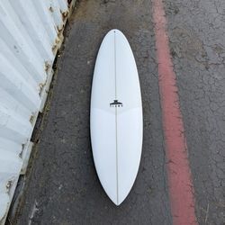 6'8" Tri/Twin+ Trailer Fin Mid Length Surfboard Similar To CI M23 New