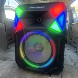 Pioneer Party Speaker (PSX-61)– 700 Watts, Auracast Bluetooth, LED Lights, All-Terrain Wheels, App Control