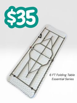 Brand New 6 FT Folding White Table MKY Essential Series $35 each