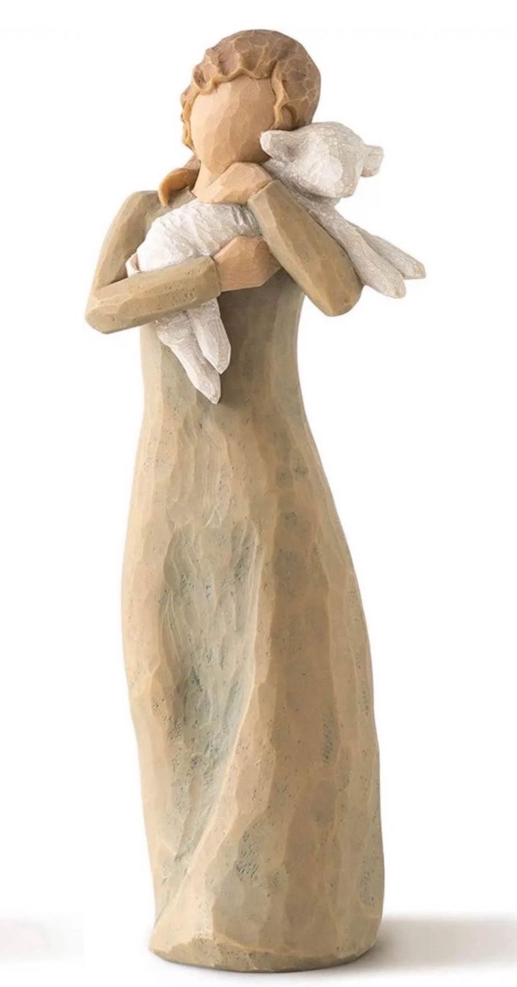 Willow Tree Peace on Earth Figurine Girl Lamb 2002 Susan Lordi Demdaco