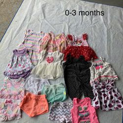 Baby Girl Clothes 0 to 3 mos