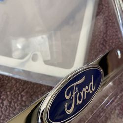 Ford Logo In 3D Licene Plate Frame
