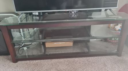 Glass Tv Wood/Glass Tv Stand
