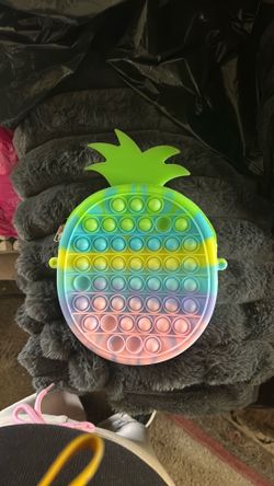 Girls, rainbow pop it, pineapple purse