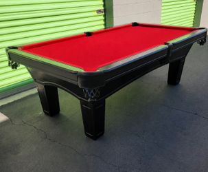 Elegant Black Pool Table 8’ (Free Delivery & Pro Setup)