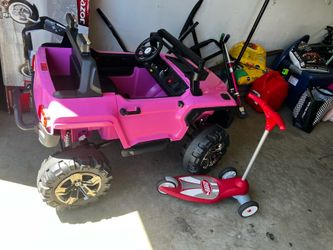 Pink jeep
