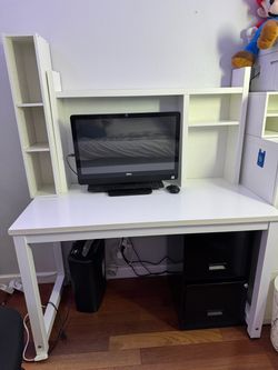 47 inch Computer Desk with Hutch