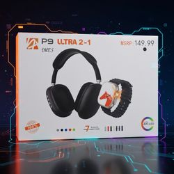 P9 Headphones With Smartwatch 