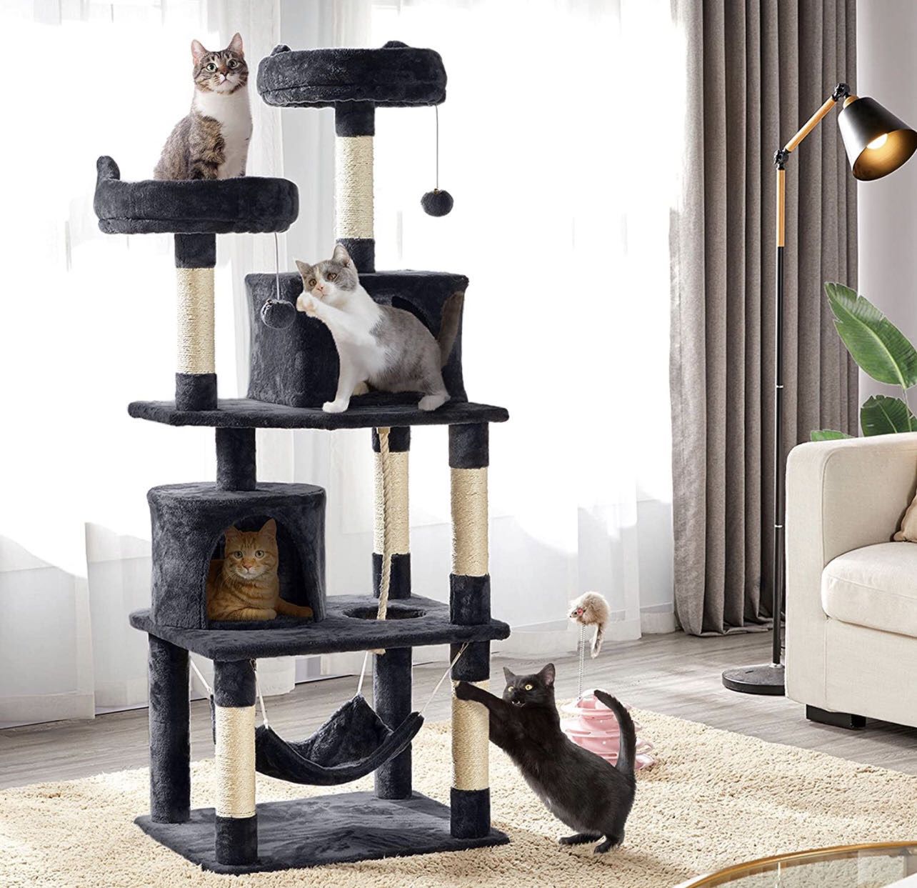 62.2 inches Cat Tree Cat Towers Cat Condo