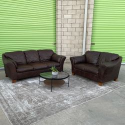 *Free Delivery* Ashley Furniture Leather Couch Sofa Loveseat Set