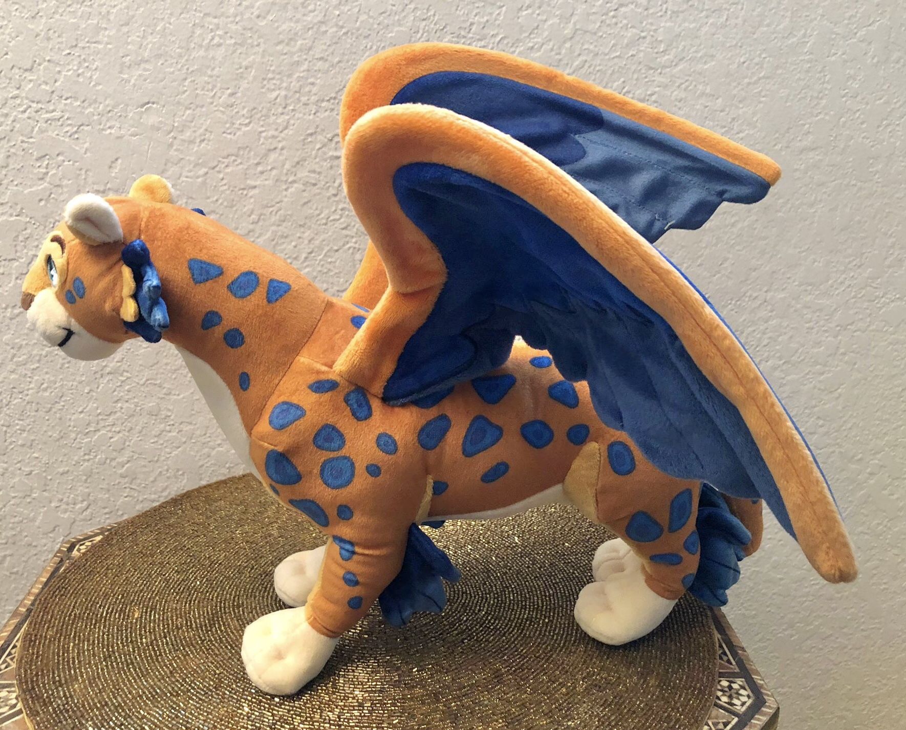 Leopard Yellow Blue Wings Disney Skylar Elena of Avalor Jaquin LG Plush Talks