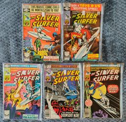 Marvel Silver Surfer Comic Lot - Fantasy Masterpieces #10-14