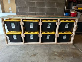 Custom Built 27 Gallon Tote Storage Racks