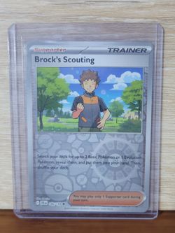 Brock's Scouting - Pokémon TCG Card Reverse Holographic  - Mint