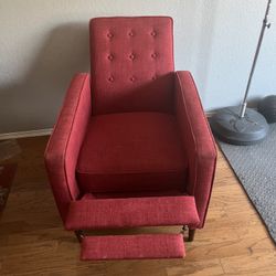 Red Recliner Chair Perfect Condition 
