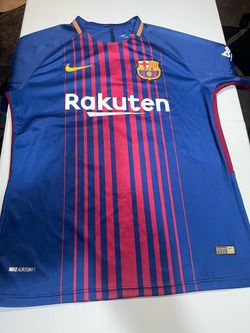 FC Barcelona Nike 2017-18 Messi #10 Authentic Aeroswift Home Jersey size L