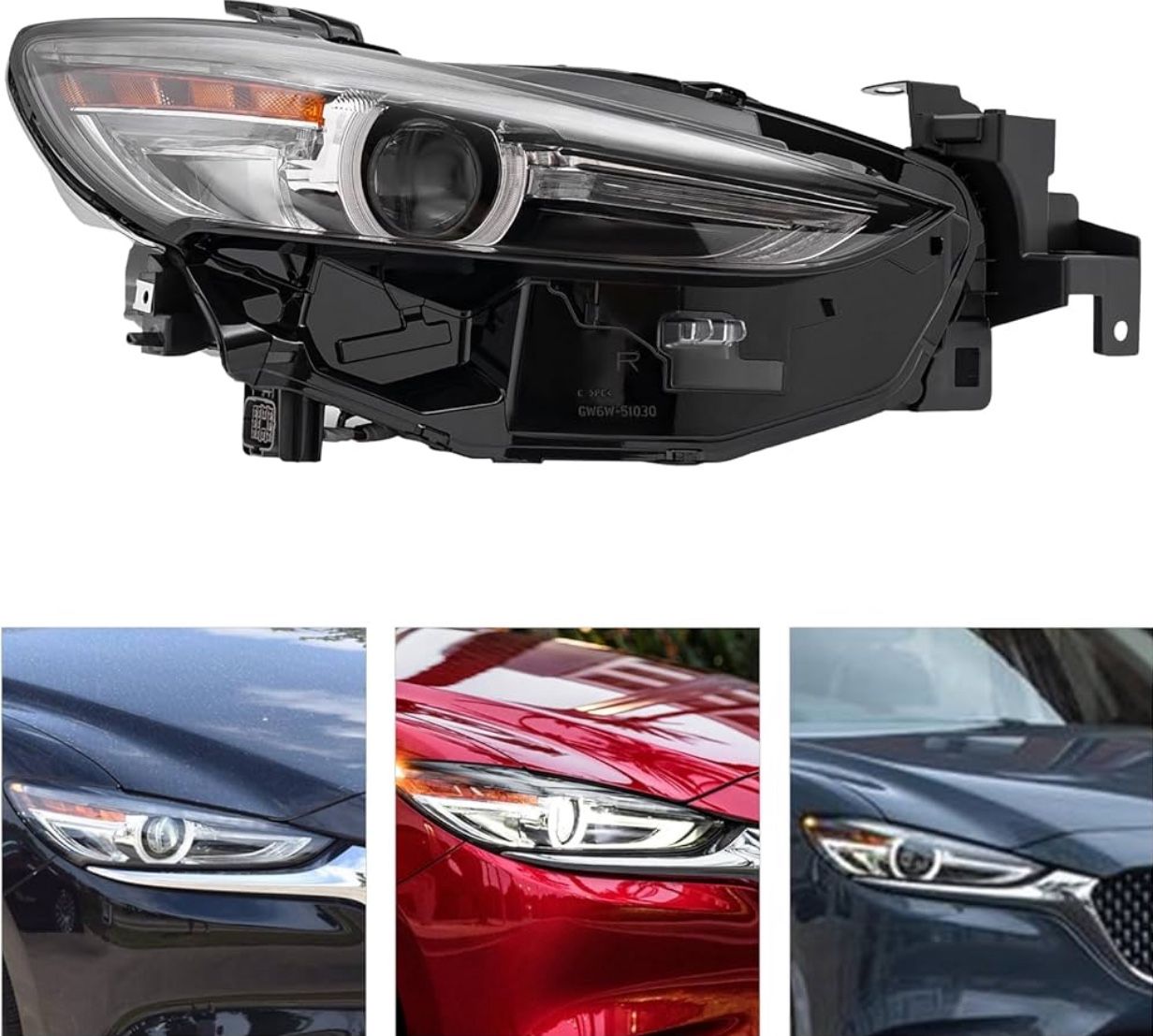 2018 to 2023 Mazda 6 Passenger Side LED Projector Headlight with AFS