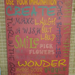Affirmation Decore For A Girls Room