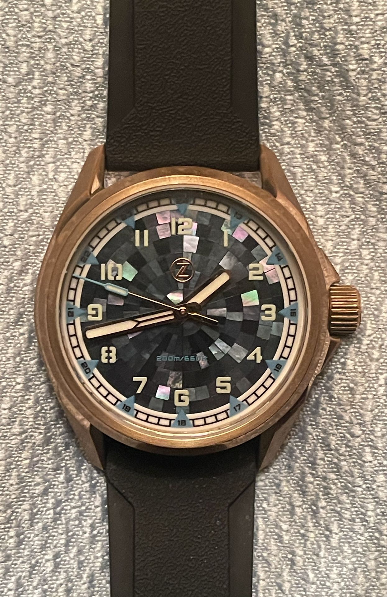 Zelos Bronze Bracelet 38mm Bronze Zelos Bronze Meteorite Zelos