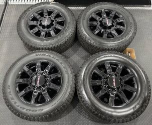 2024 BLACK 20" GMC SIERRA AT4 HD 2500 / 3500 FACTORY OEM WHEELS RIMS TIRES LUGS