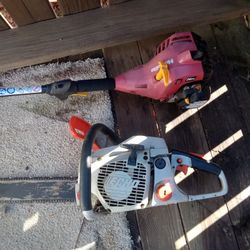 Weed Eater Needs Carb adjustment  Saw does Not run  both Pieces together