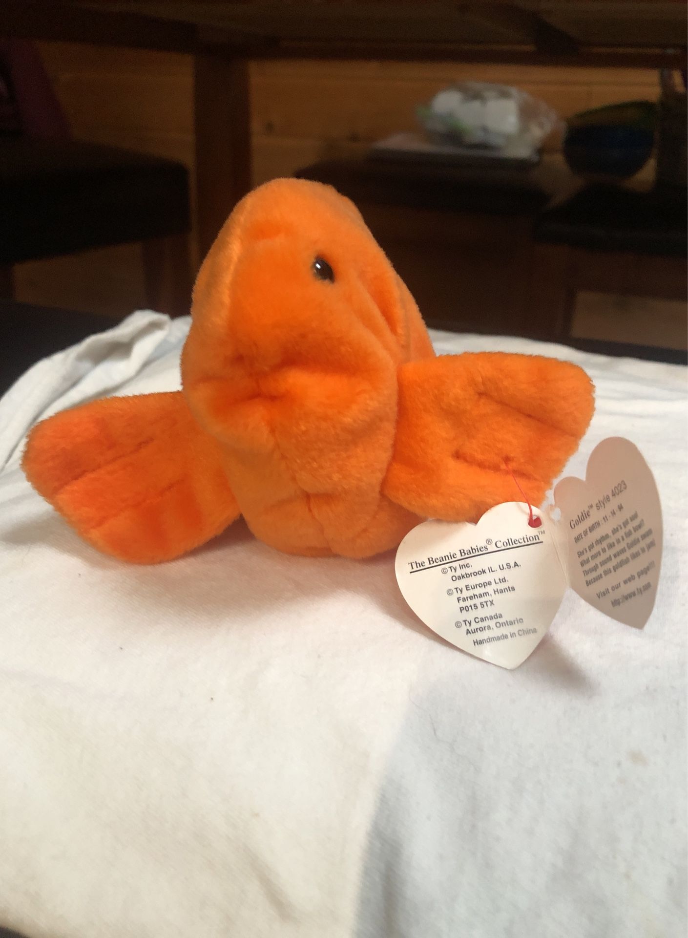 Beanie Baby Goldie 1993 With Errors