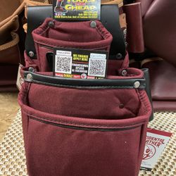 Occidental Leather R8060 OxyLights 3 Pouch Fastener Bag- Red & Black