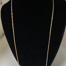 14k Rose Gold Rope Chain 20”