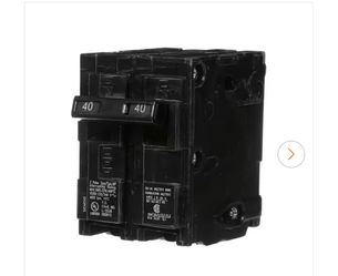 Siemens two pole 40A circuit breaker