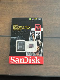 SanDisk Extreme PRO 128GB microSDXC UHS-I memory card