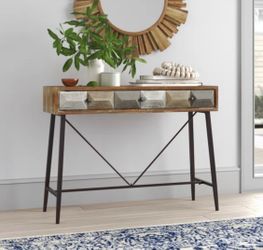 Casual Brown Console Table