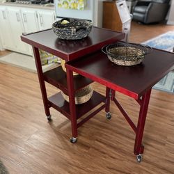 Cherry Wood Kitchen Island 