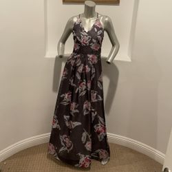 Phoebe By Kay Unger Floral Maxi Dress Size 0