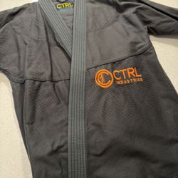CTRL BJJ Jiu Jitsu Kimono Gi A2T Gray & Orange Brand New