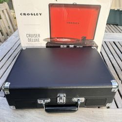 🎵 Crosley Cruiser Deluxe Portable Turntable – Bluetooth Vinyl Record Player
