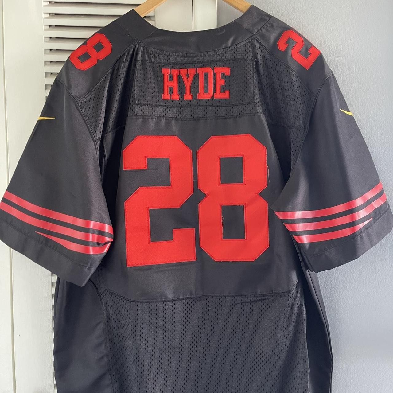 NFL San Francisco 49'ers Carlos Hyde #28 Jersey by Nike Size 56