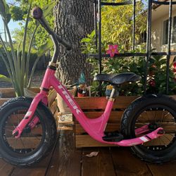 Kickster Trek Balance Bike Toddler Pink