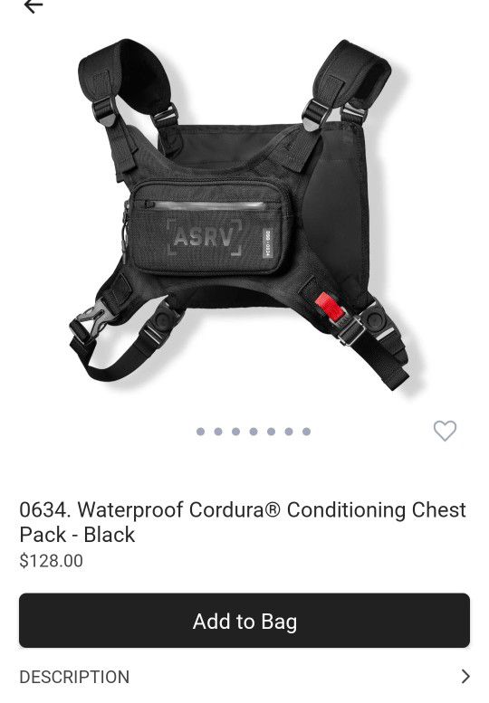 ASRV | Waterproof Conditioning Chest Pack | Black