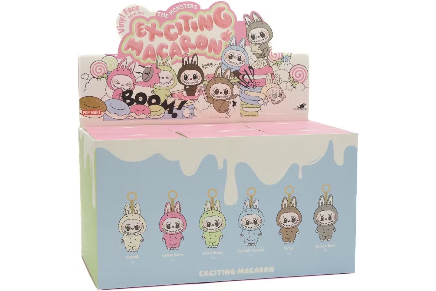 Pop Mart Labubu The Monsters Exciting Macaron Vinyl Face Sealed Case (6 Blind Boxes)