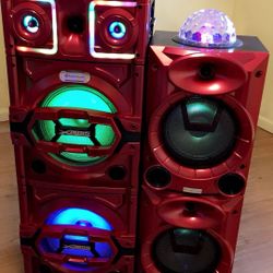 Bocinas Recargable Con Bluetooth Y Radio