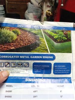 Corrugated Metal Garden Edging