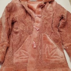 Girls Pink Coat Size 8